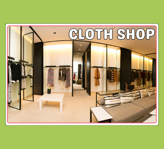 Cloth Shop Display Posters