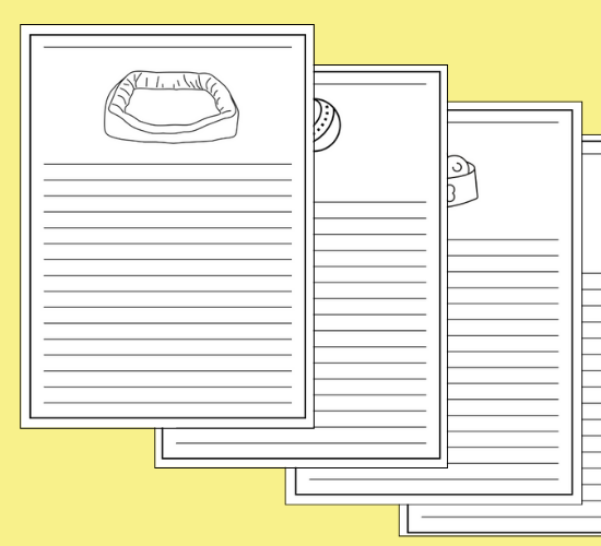 Pet Shop Writing Frames