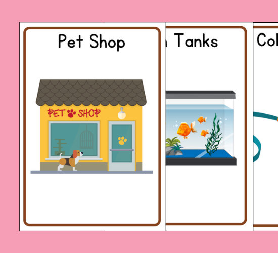 Pet Shop Role Play Signs