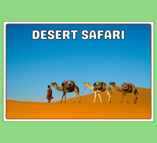 Desert Safari Display Posters