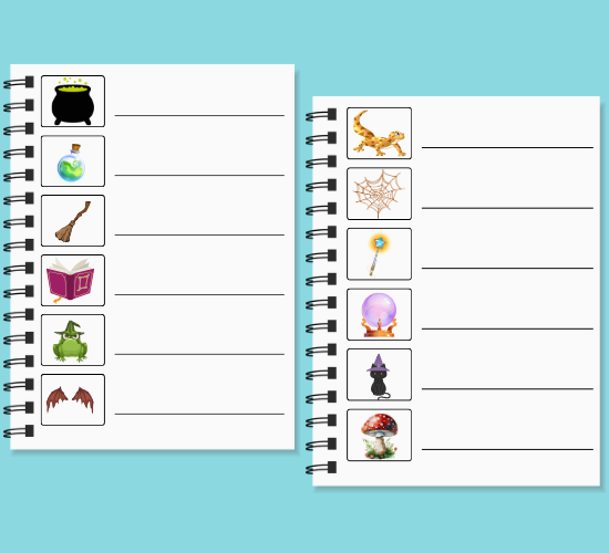 Witch's Kitchen List Writing