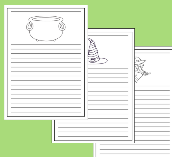 Witch's Kitchen Writing Frames