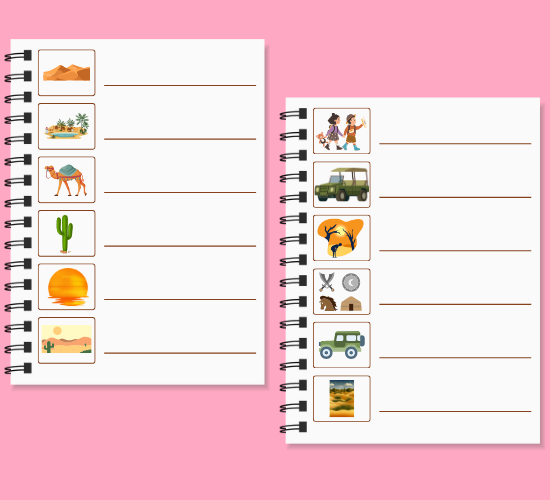 Desert Safari List Writing