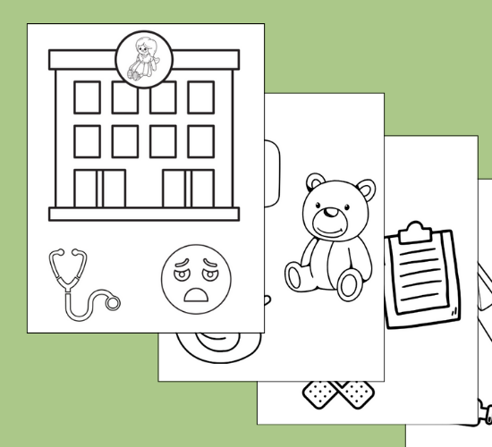 Toy Hospital Coloring Poster