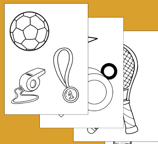 Sports Coloring Poster