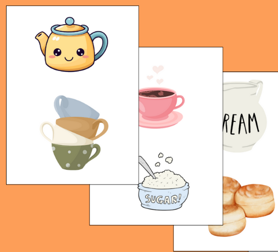 Tea Party Cut-Outs