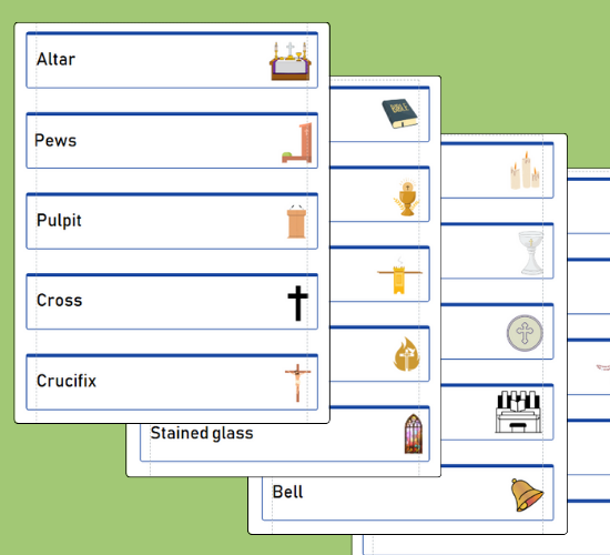 Church Word Cards