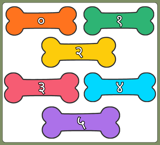 Numbers 0-31 on Bones (Hindi)