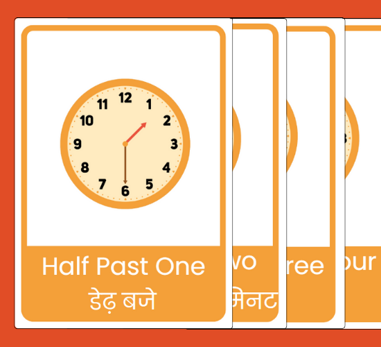 Standard Analogue Clocks (Hindi)