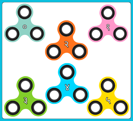 Creative Numbers 0-100 on Spinner (Hindi)