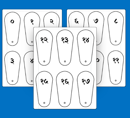 Fun Number Fans 0-120(Hindi)
