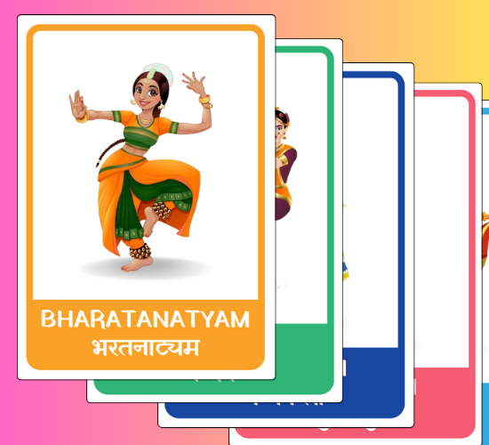 Traditional Dances of India Posters(Hindi)