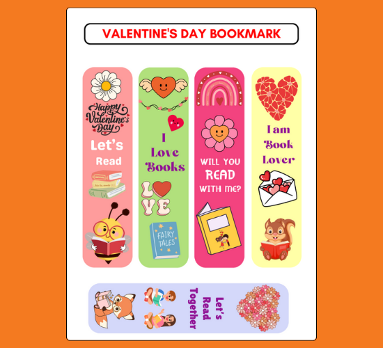 Valentine's Day Bookmark
