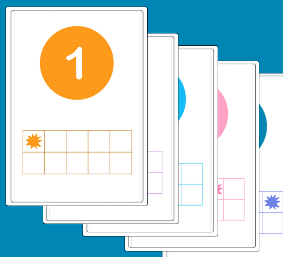 Number 1 Counting Flashcards