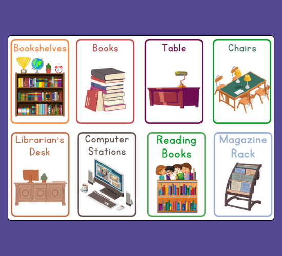 Library Mini Flashcards