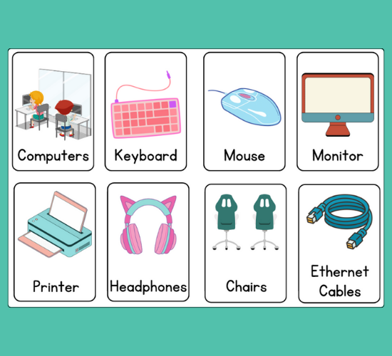 Computer Lab Mini Flashcards