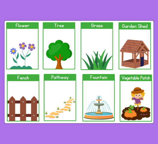 Garden Mini Flashcards