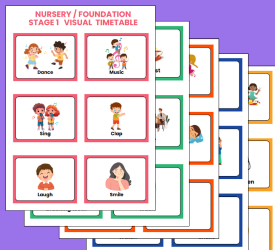 Nursery-Foundation Stage 1 Visual Timetable-Standard Version