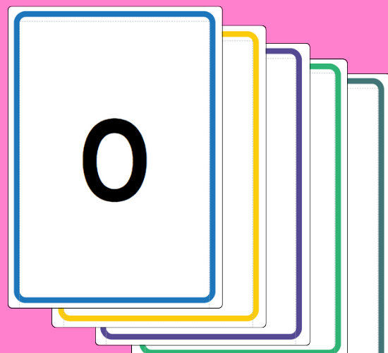 Number Cards 0-20 Flashcards