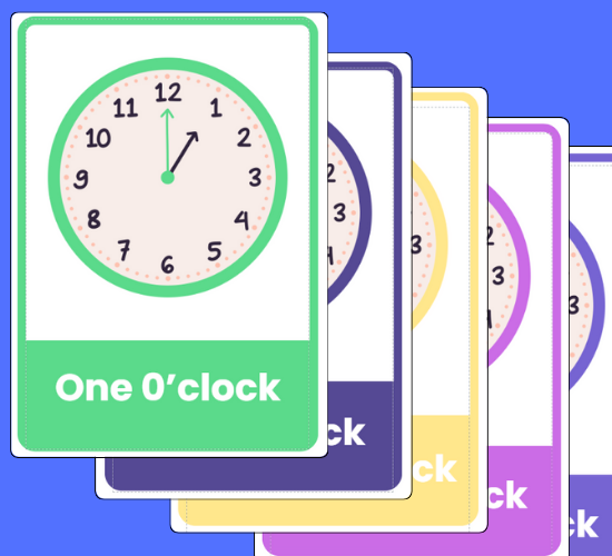 Class Clock - Analogue Clocks - Hourly O' Clock- Standard