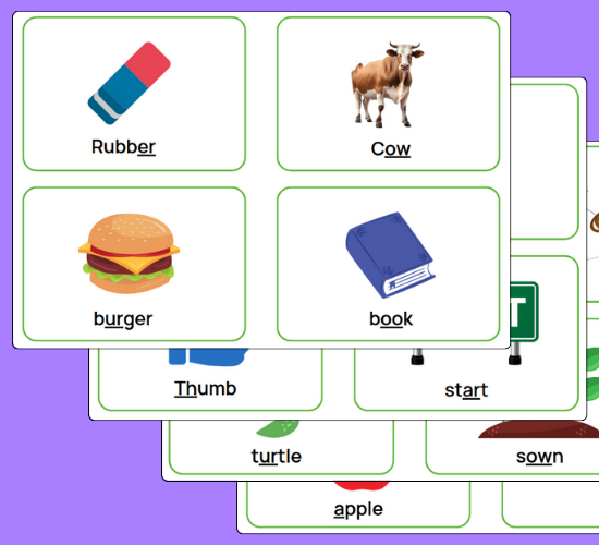 Phase 3 Noisy Word Cards