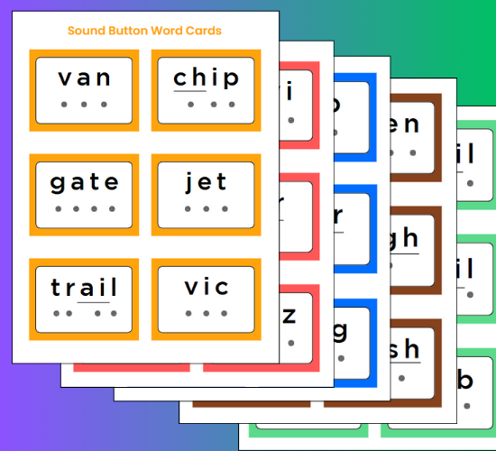 Sound Button Word Cards Variant 1