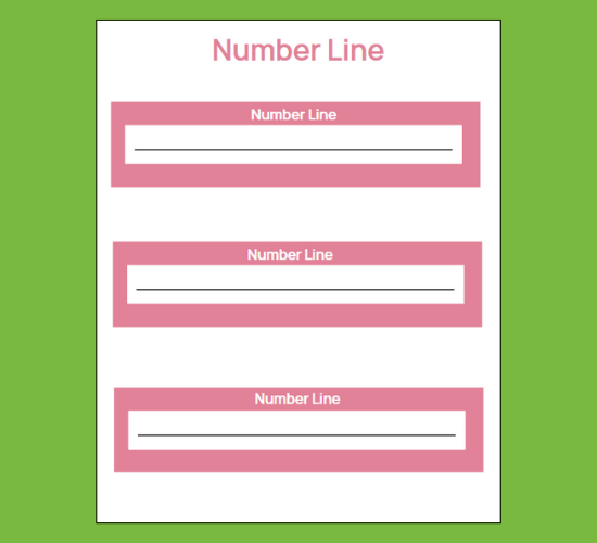 Printable Blank Number Line