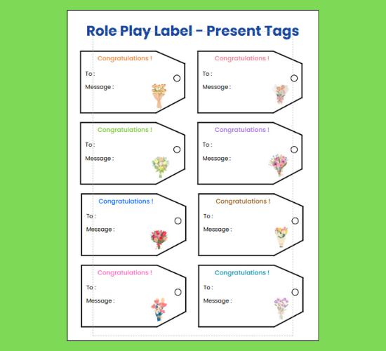 Role Play Label Present Tags