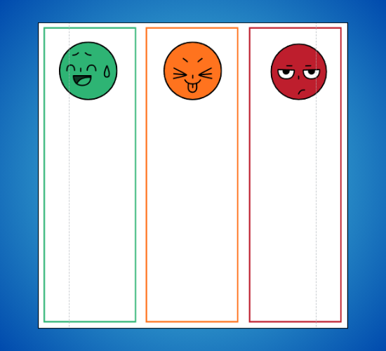 Behaviour Management Traffic Light Face Cards