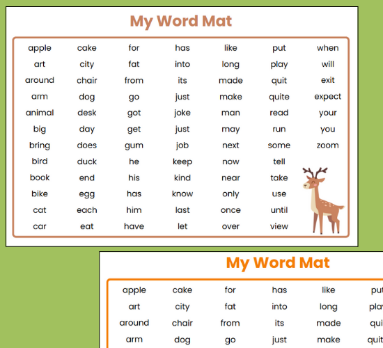 My Word Mat