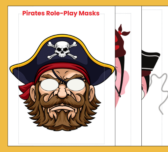 Pirates Role-Play Masks
