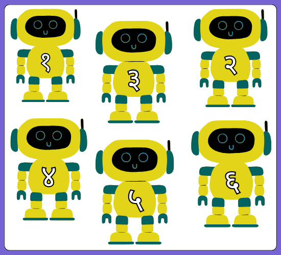 Numbers 0-31 on Robot(Hindi)
