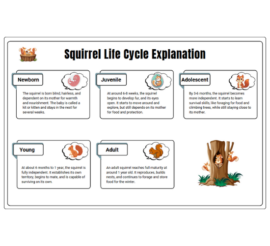 Squirrel Life Cycle Explanation