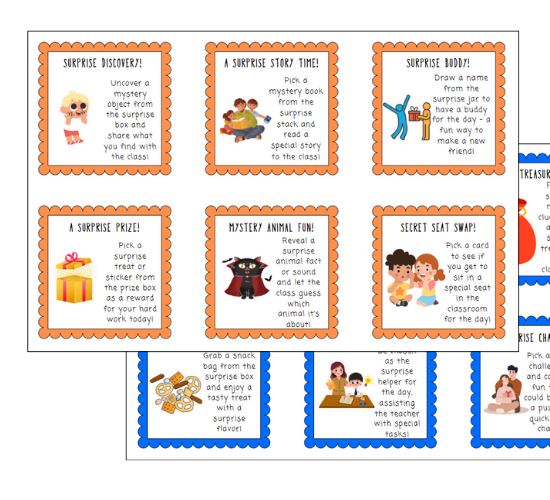 Surprise & Mystery Reward Cards