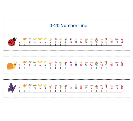 Number Lines 0-20 (Minibeasts)