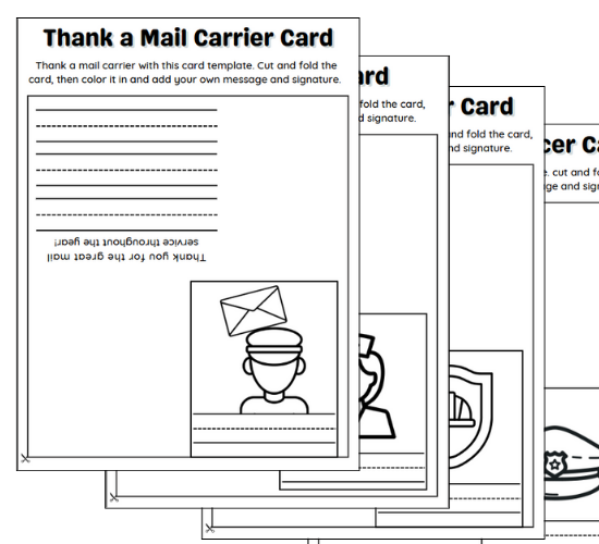 Thank a Firefighter Card Template