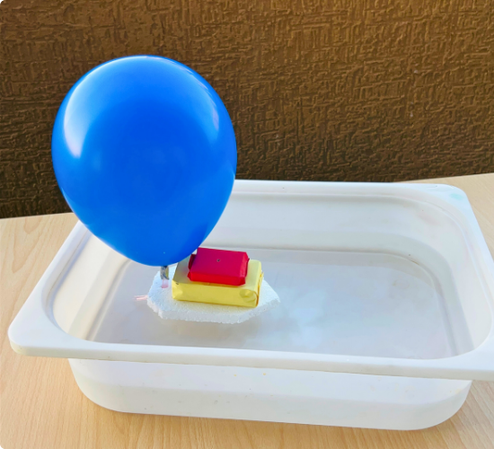 Balloon Water Boat Experiment