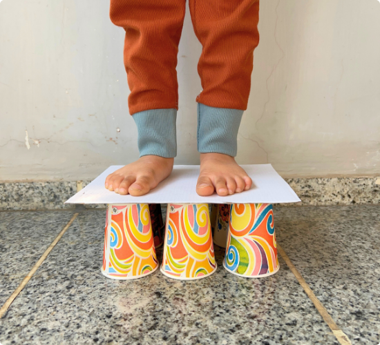 Can Paper Cup Hold You Up? Experiment