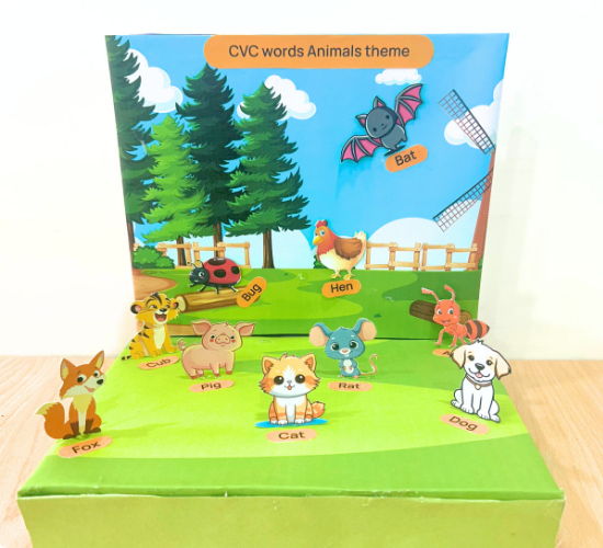 Cvc Words Animals Theme Model