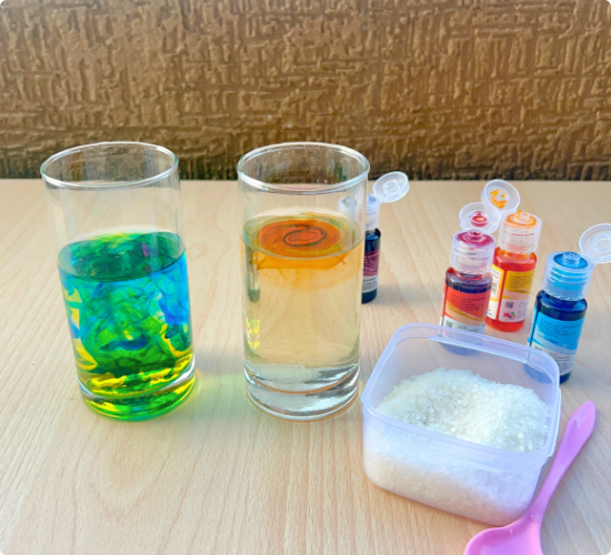 Floating Color Magic Experiment