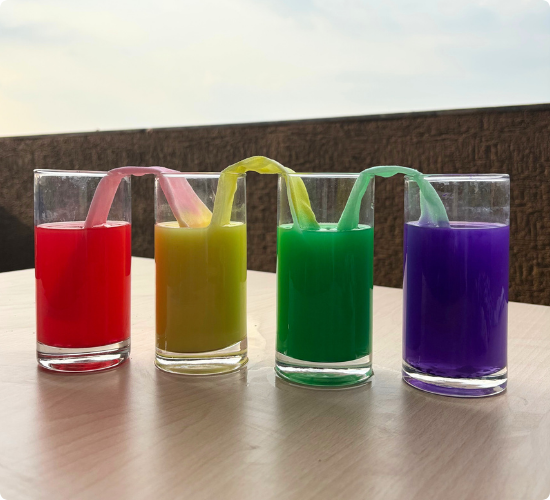 Rainbow Walking Water Experiment