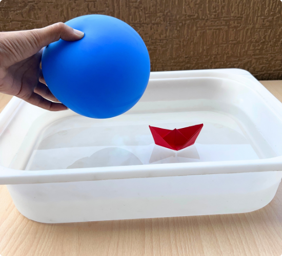 Static Powered Boat Experiment