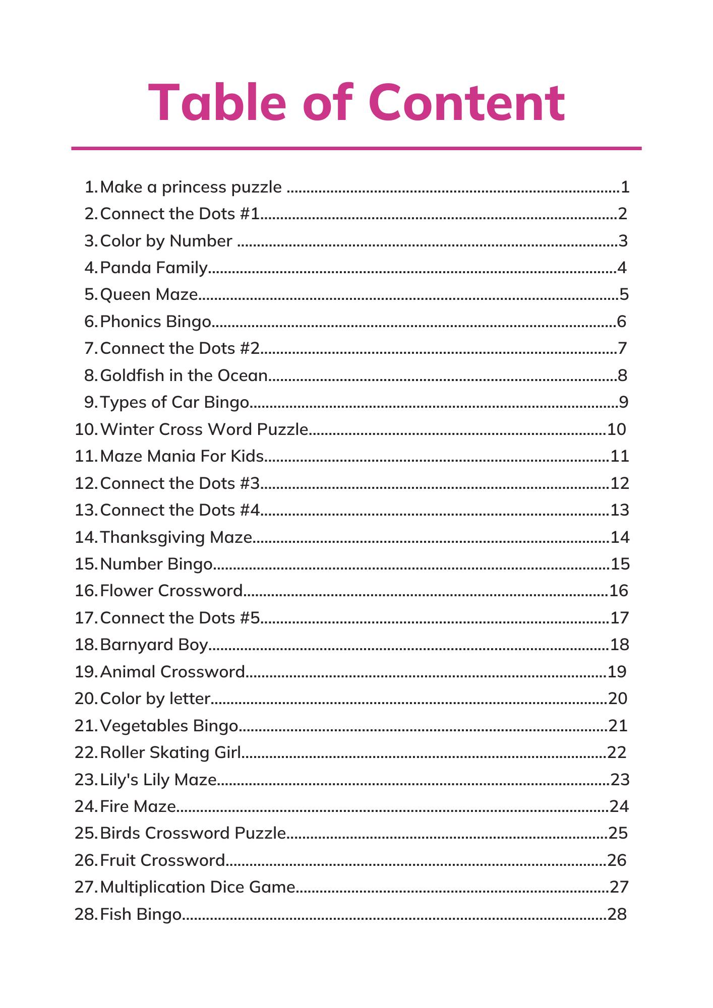 worksheet