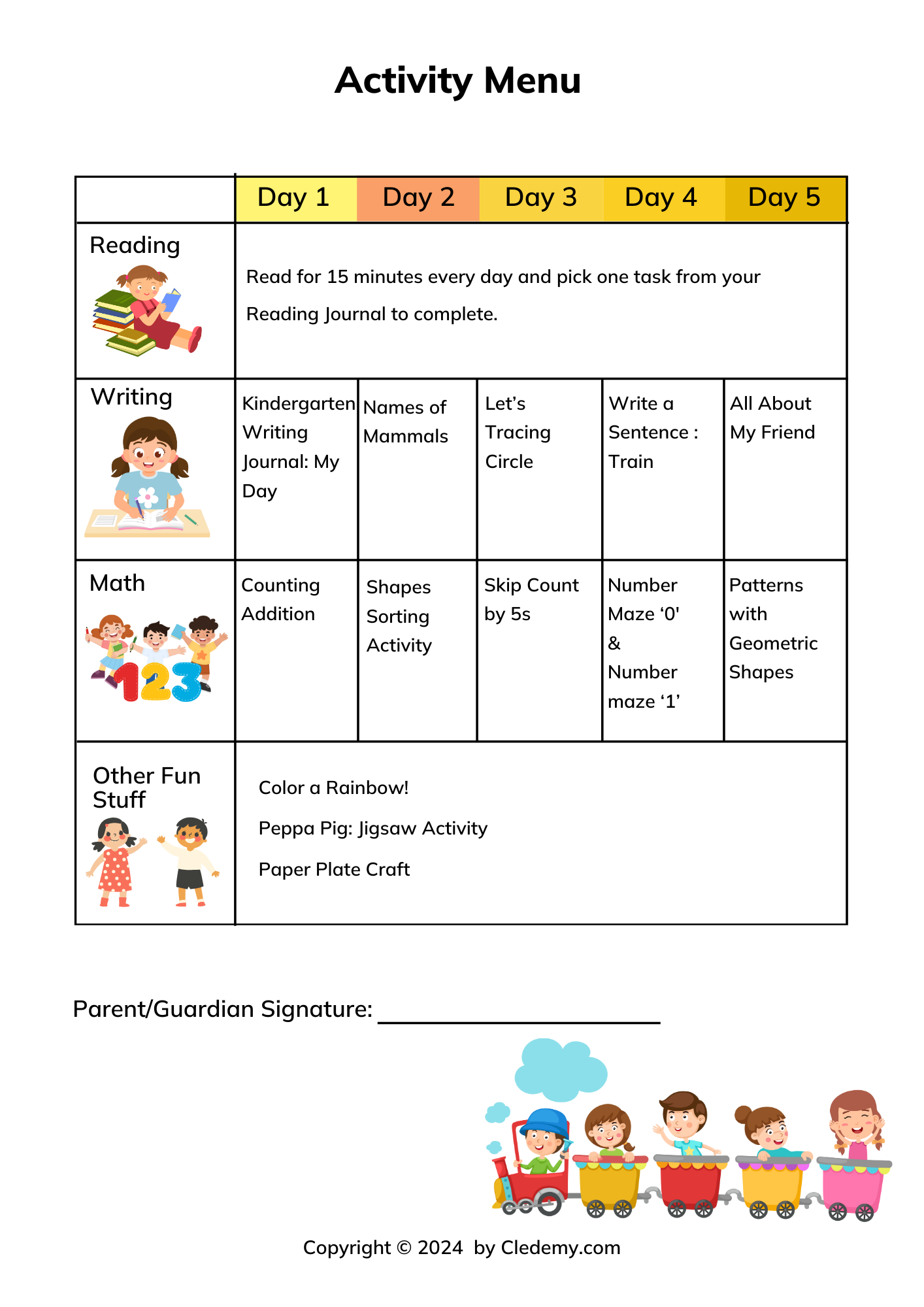 worksheet