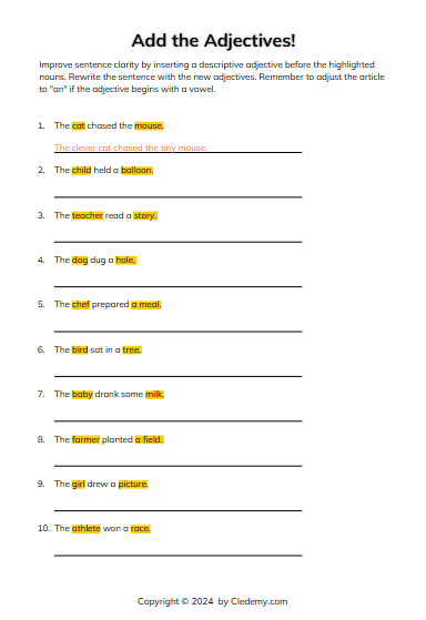 worksheet