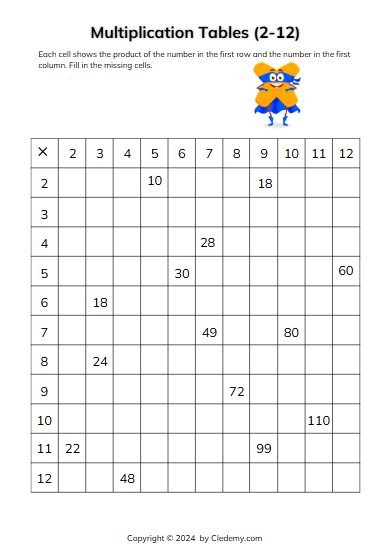 worksheet