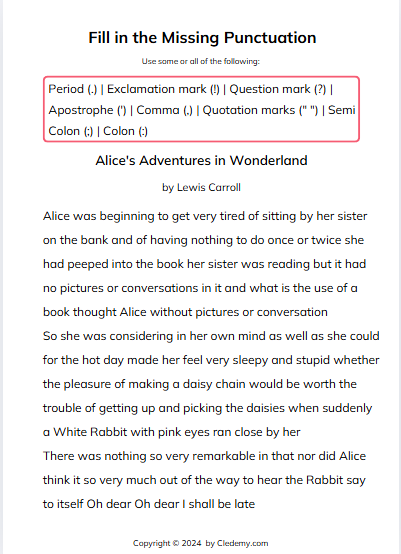 worksheet