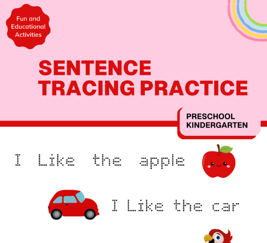 Sentence Tracing Practice Book