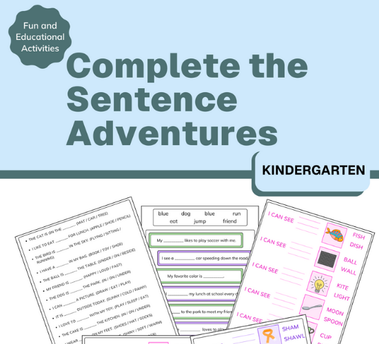 Complete the Sentence Adventures