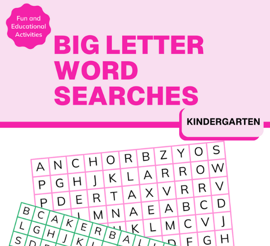 Big Letter Word Searches